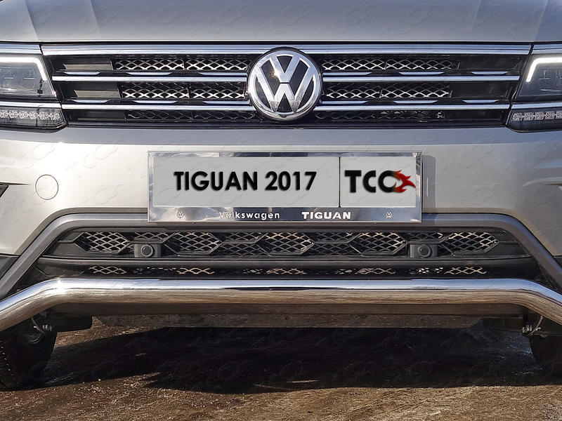 Обвес для VOLKSWAGEN Tiguan 2017- Решетка радиатора нижняя (лист) (Пакет Offroad)