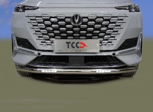 Обвес для CHANGAN UNI-K 2.0 4WD 2023 China - параллельный импорт Защита передняя нижняя (с ДХО) 60,3 мм