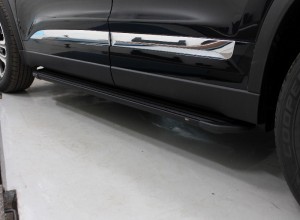 Обвес для CHERY Tiggo 8 2020- Пороги алюминиевые Slim Line Black 1780 мм