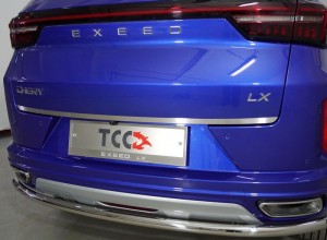 Обвес для EXEED LX 1.5L Turbo 2WD 2022- Накладка на заднюю дверь (лист шлифованный)