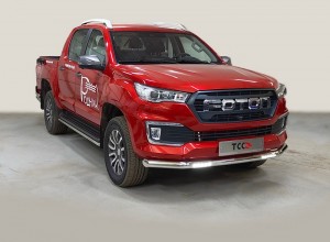 Обвес для FOTON Tunland G7 2.0 Diesel АКПП 4WD 2024 Защита передняя нижняя (с ДХО) 76,1 мм