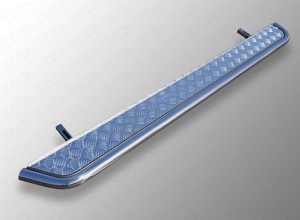 Обвес для GEELY Emgrand X7 2018- Пороги с площадкой 42,4 мм
