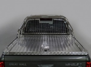 Обвес для GREAT WALL Wall Wingle 7 4WD 2.0 TD 2020- Защита кузова и заднего стекла (для крышки без надписи) 76,1 мм