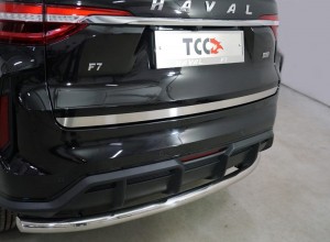 Обвес для HAVAL F7 4WD 2022- Накладка на заднюю дверь (лист шлифованный)