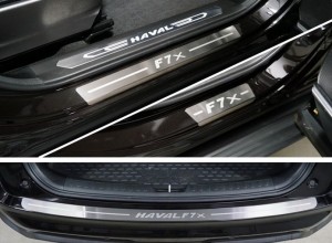 Обвес для HAVAL F7X (2.0L 4WD) 2022- Накладки комплект (HAVF7X22-04,HAVF7X22-06)