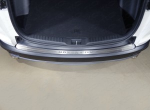 Обвес для HONDA CR-V 2017- Накладка на задний бампер (лист шлифованный надпись Honda CR-V)