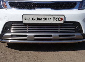 Обвес для KIA Rio X-Line 2017-2020 Решетка радиатора нижняя 12 мм
