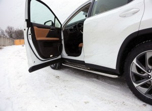 Обвес для LEXUS RX200t/RX300/RX350/RX450h (AL20) 2015- (F-Sport) Пороги с площадкой 42,4 мм