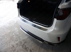 Обвес для LEXUS RX200t/RX300/RX350/RX450h (AL20) 2015- (F-Sport) Накладка на задний бампер (лист шлифованный)