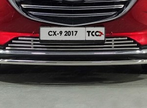 Обвес для MAZDA CX-9 2017- Решетка радиатора нижняя 16 мм