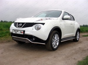 Обвес для NISSAN Juke 2011-2014 (2WD/4WD Turbo) Защита передняя (кенгурин) 42,4/16 мм