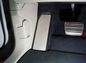 Обвес для PORSCHE Cayenne Turbo 2018- Накладка площадки левой ноги (лист алюминий 4мм)