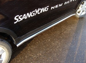 Обвес для SSANG YONG Yong Actyon 2014- Пороги труба 60,3 мм