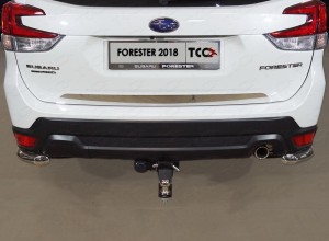 Обвес для SUBARU Forester (S5) 2018- Накладка на заднюю дверь (лист зеркальный)
