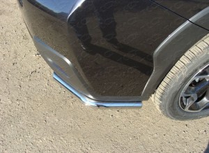 Обвес для SUBARU XV 2012-2017 Защита задняя (уголки длинные) 42,4 мм