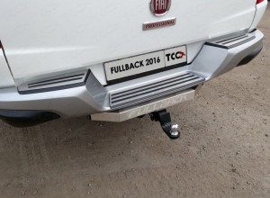 Обвес для FIAT Fullback 2016- Фаркоп (надпись Fullback, шар E нерж.) для автомобиля с бампером