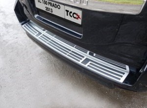 Обвес для TOYOTA Land Cruiser 150 Prado 2013-2017 Накладка на задний бампер (лист шлифованный)