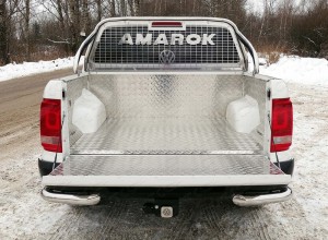 Обвес для VOLKSWAGEN Amarok 2016- Защитный алюминиевый вкладыш в кузов автомобиля (комплект)