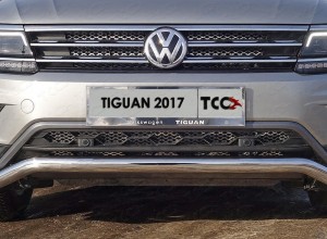 Обвес для VOLKSWAGEN Tiguan 2017-2021 Решетка радиатора верхняя (лист)