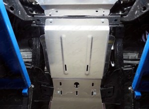 Обвес для MITSUBISHI Pajero Sport 2008-2013 Защита КПП (алюминий) 4мм для Mitsubishi Pajero Sport II 2008-2016