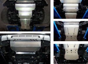 Обвес для MITSUBISHI Pajero Sport 2008-2013 Защиты комплект (алюминий) 4мм (радиатор, картер, кпп, рк) для Mitsubishi Pajero Sport II 2008-2016