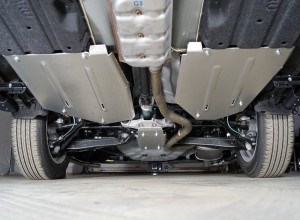 Обвес для SUBARU XV 2017- Защита бака правая (алюминий) 4мм для Subaru XV 2017-