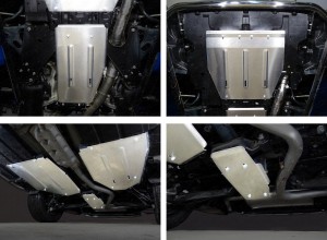 Обвес для SUBARU XV 2017- Защиты комплект (алюминий) 4мм (картер, кпп, задн- диффер, бак лев+ прав) для Subaru XV 2017-